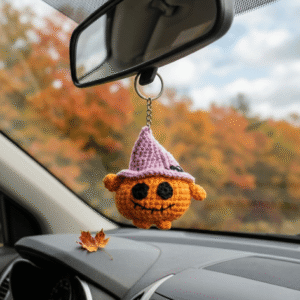 Crochet Voodoo Doll Keychain, Spooky Cute Horror Keychain, Halloween Gift, Funny Gift, Bag Charm